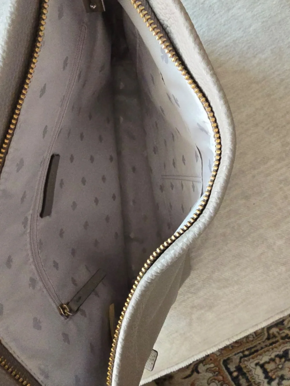 Kate Spade Orchard Street Small Natalya Gray Pebbled Leather Hobo Crossbody Bag
